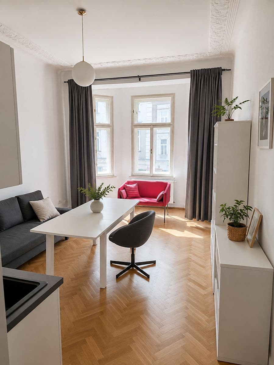 Flat 2+kk, 49 m² — Nové Město · for rent